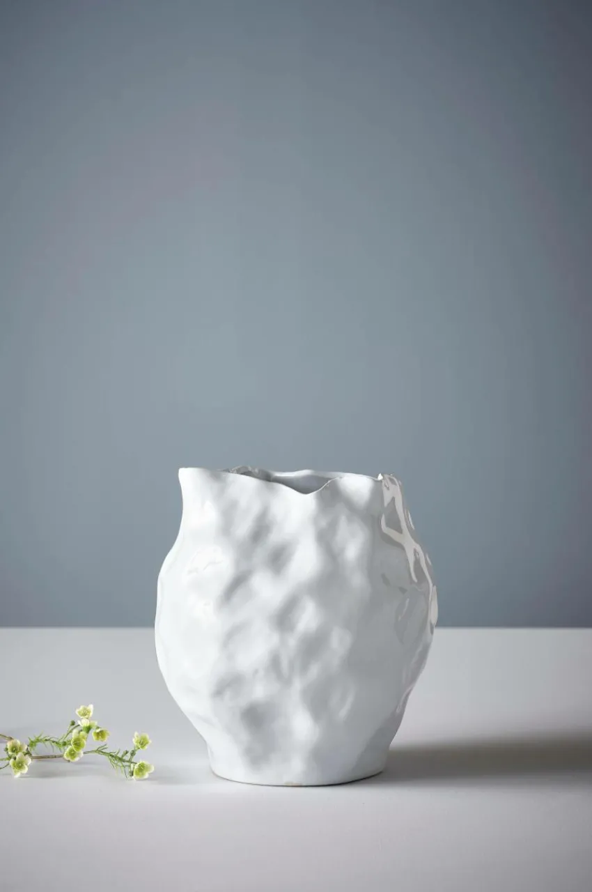 Vaser|Jotex BUBBA Vas - Höjd 31 Cm Vit