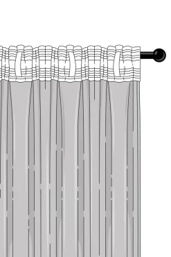 Multifunktionsgardiner|Jotex BUBBLY Multifuktionsgardin - 1 Längd Naturvit