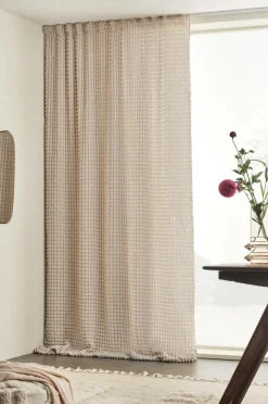 Julgardiner|Multifunktionsgardiner|Jotex BUBBLY Multifuktionsgardin - 1 Längd Beige