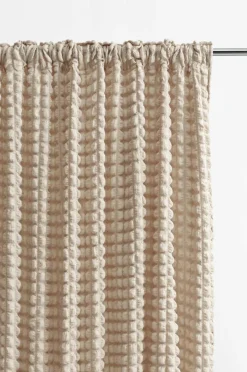 Julgardiner|Multifunktionsgardiner|Jotex BUBBLY Multifuktionsgardin - 1 Längd Beige