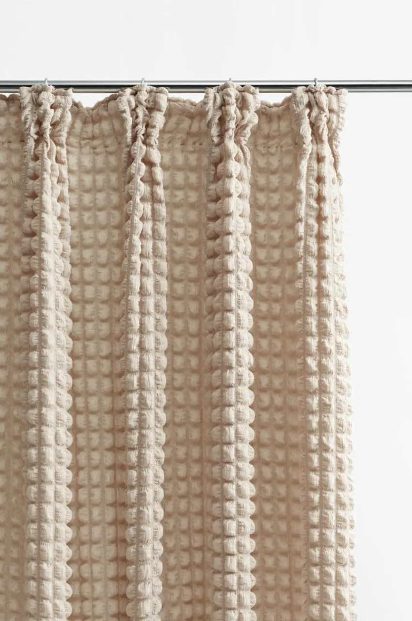 Julgardiner|Multifunktionsgardiner|Jotex BUBBLY Multifuktionsgardin - 1 Längd Beige