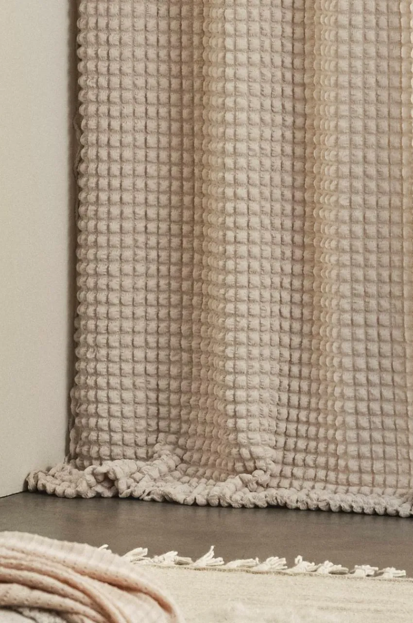 Julgardiner|Multifunktionsgardiner|Jotex BUBBLY Multifuktionsgardin - 1 Längd Beige