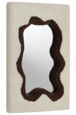 Speglar|Speglar|Jotex BUDDY Spegel - 50 Cm Vit/brun