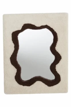 Speglar|Speglar|Jotex BUDDY Spegel - 50 Cm Vit/brun