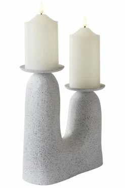 Ljusstakar|Jotex BUILDER Ljusstake Vit/prickig