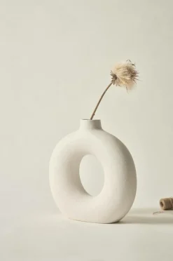 Vaser|Prydnadssaker|Jotex BUN Vas/dekoration - Höjd 30,5 Cm Matt vit