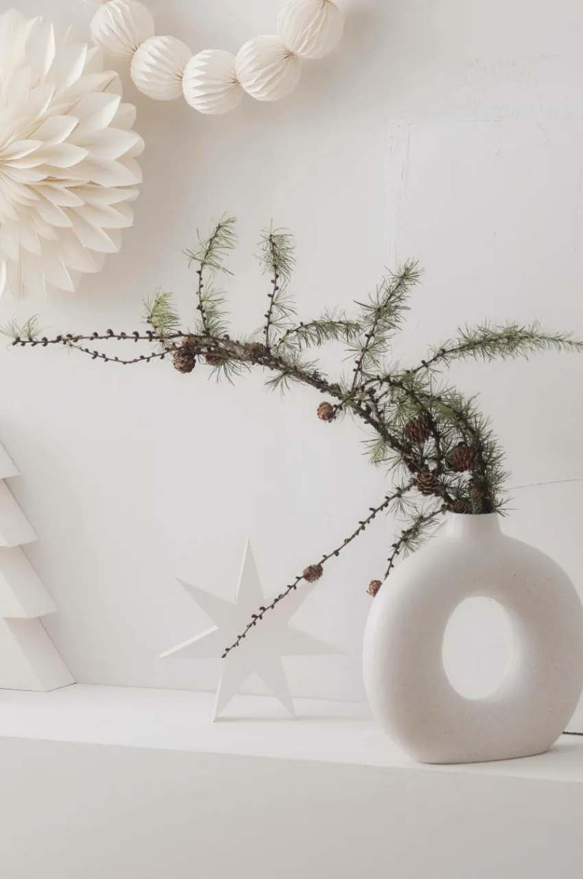 Vaser|Prydnadssaker|Jotex BUN Vas/dekoration - Höjd 30,5 Cm Matt vit