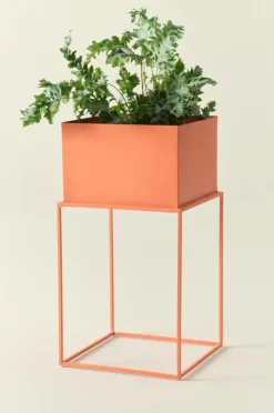 Utekrukor|Krukor|Jotex BYRON Kruka Med Ställning 32x32 Cm Orange