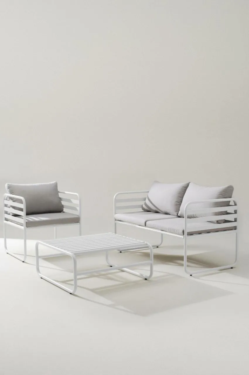 Utesoffor & Utebänkar|Loungemöbler|Jotex CADIZ Loungesoffa Vit