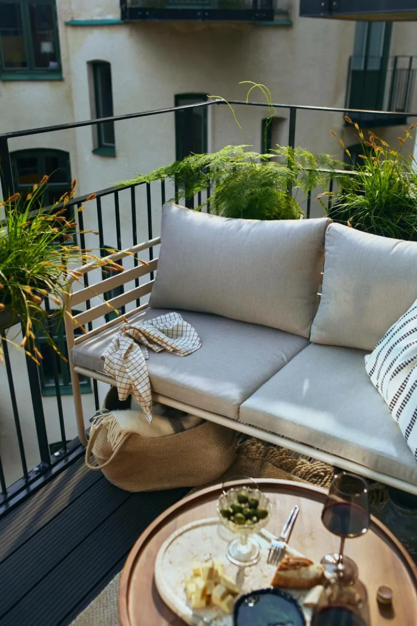 Utesoffor & Utebänkar|Loungemöbler|Jotex CADIZ Loungesoffa Vit