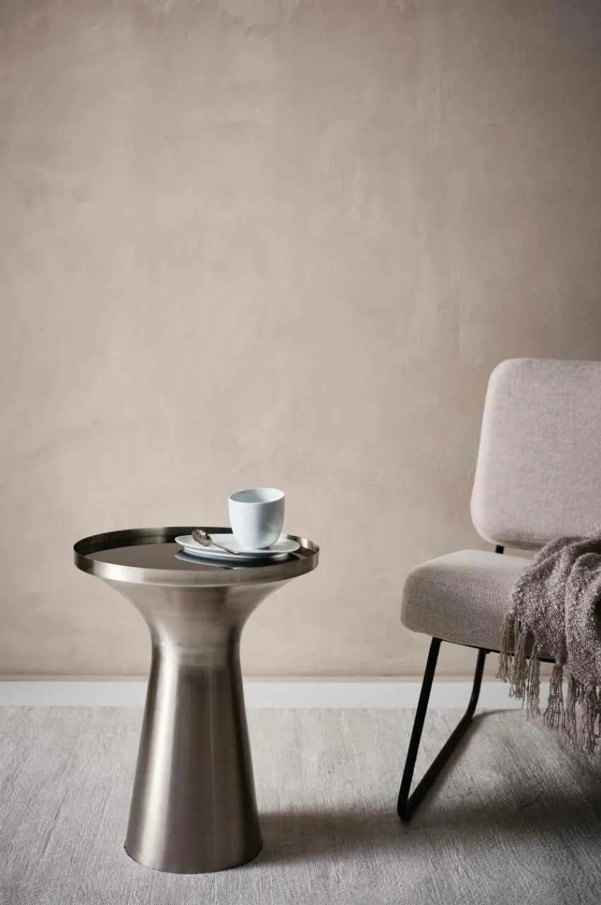 Bord|Jotex CALABASAS Sidobord ø 40 Cm Nickel
