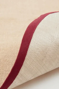 Julgransmattor|Jotex CALLISTO Julgransmatta ø 120 Cm Beige/vinröd