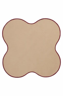 Julgransmattor|Jotex CALLISTO Julgransmatta ø 120 Cm Beige/vinröd