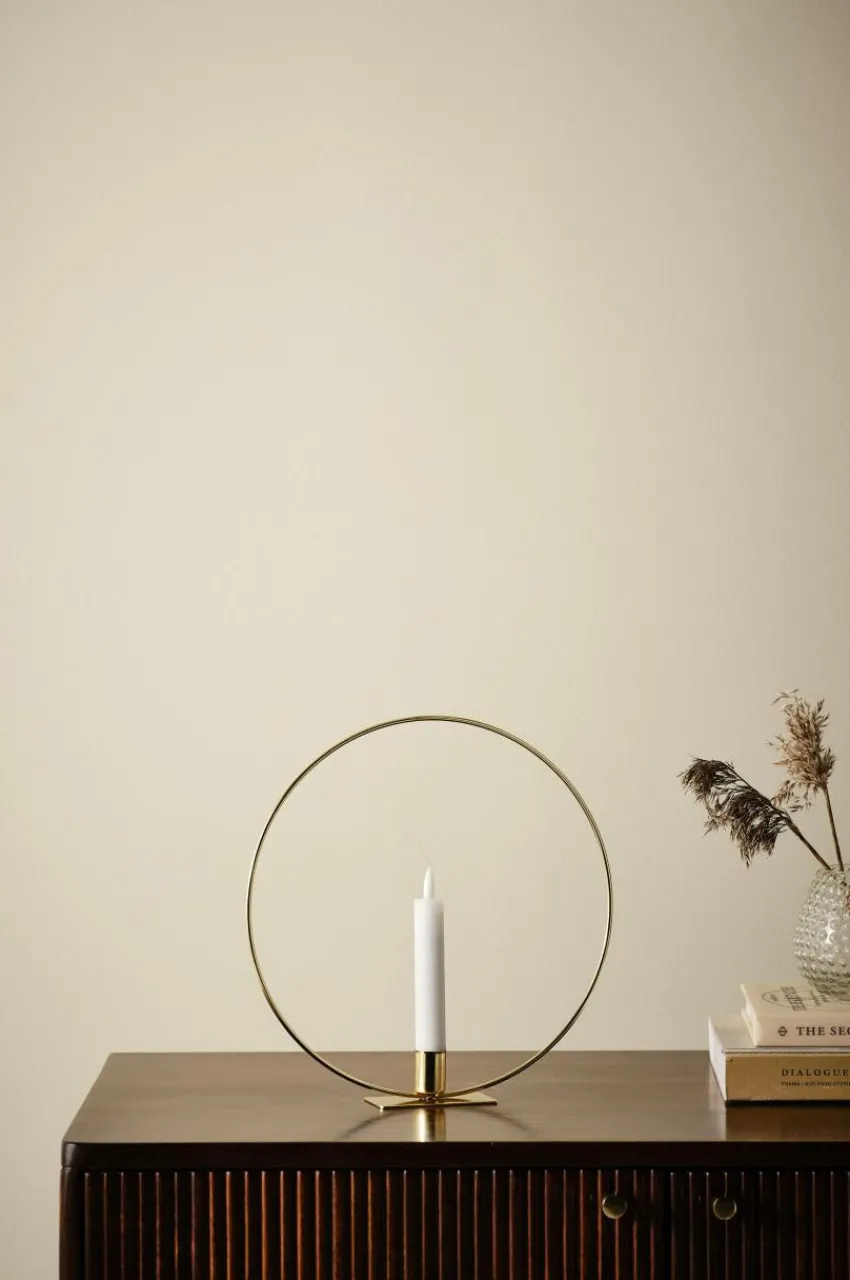 Ljusstakar|Juldekoration|Jotex CANDLE RING Bordsdekoration Med LED-ljus Mässing