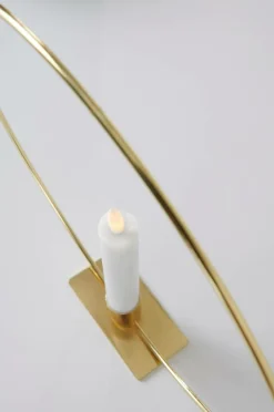 Ljusstakar|Juldekoration|Jotex CANDLE RING Bordsdekoration Med LED-ljus Mässing