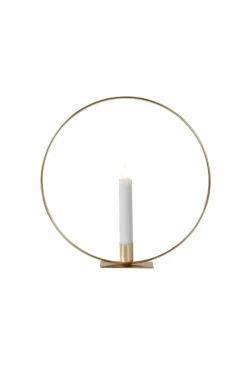 Ljusstakar|Juldekoration|Jotex CANDLE RING Bordsdekoration Med LED-ljus Mässing