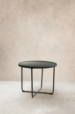 Utebord|Utemöbler|Jotex CAORLE Sidobord ø 61 Cm - Hög Svart