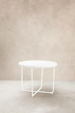 Utebord|Utemöbler|Jotex CAORLE Sidobord ø 61 Cm - Hög Vit