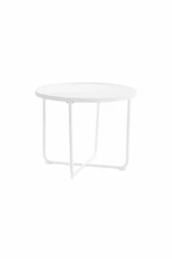 Utebord|Utemöbler|Jotex CAORLE Sidobord ø 61 Cm - Hög Vit
