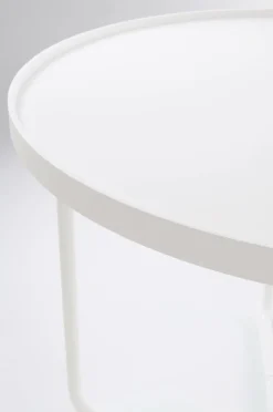 Utebord|Utemöbler|Jotex CAORLE Sidobord ø 61 Cm - Hög Vit
