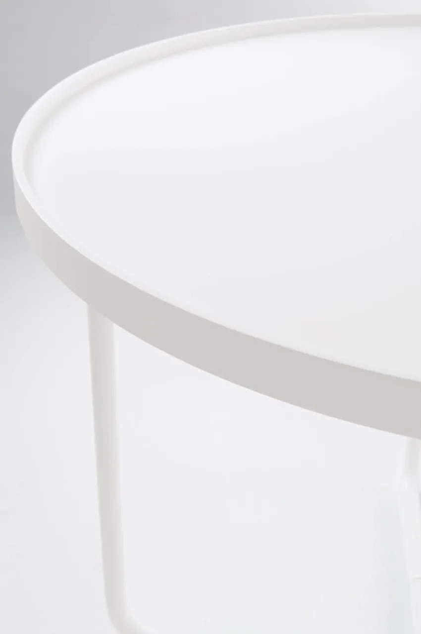 Utebord|Utemöbler|Jotex CAORLE Sidobord ø 61 Cm - Hög Vit