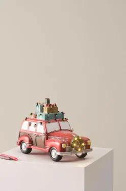 Julbelysning|Juldekoration|Jotex CAR Dekorationsbil Med LED Röd