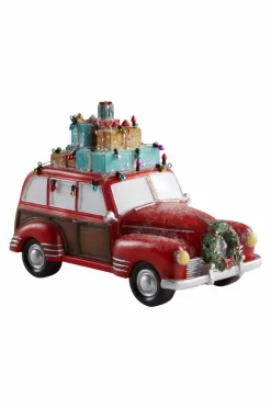 Julbelysning|Juldekoration|Jotex CAR Dekorationsbil Med LED Röd