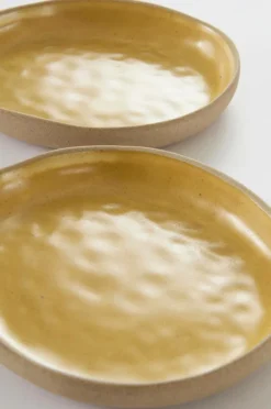 Tallrikar|Jotex CARA Assiett 2-pack ø 16 Cm Senap/beige