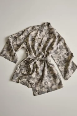 Morgonrockar|Jotex CARA Kimono Kort Grå