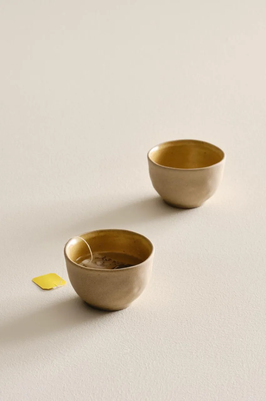 Koppar & Muggar|Jotex CARA Kopp 2-pack Senap/beige