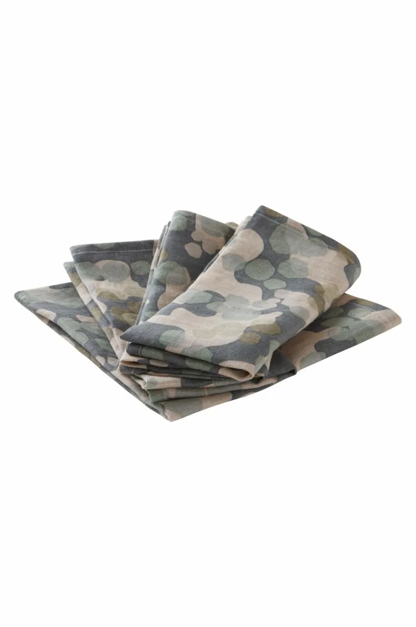 Servetter|Jotex CARA Servett 4-pack Mörkgrön