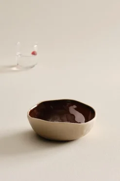 Skålar|Jotex CARA Skål ø 18 Cm Mörkbrun/beige