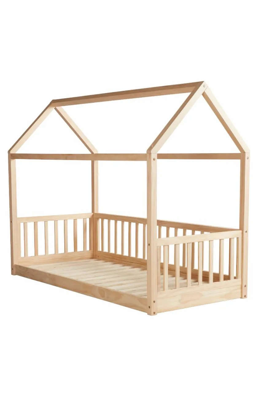 Barnmöbler|Barnmöbler Deal|Jotex CASTILLO Staket Till Barnsäng 90x200 Cm Natur
