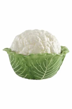 Brickor & Serveringsfat|Jotex CAULIFLOWER Skål Med Lock Grön/naturvit