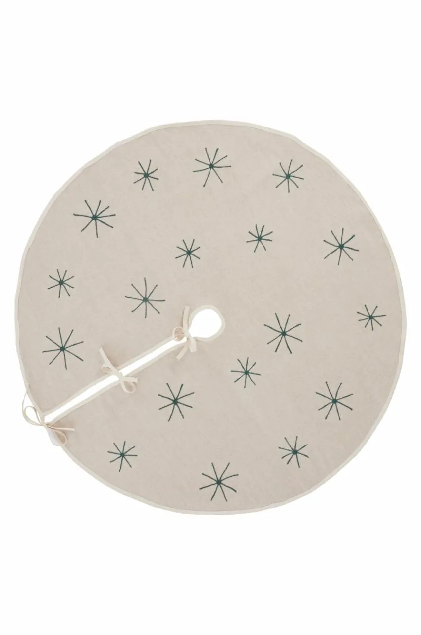 Julgransmattor|Jotex CHARON Julgranskappa ø 120 Cm Ljusbeige/grön