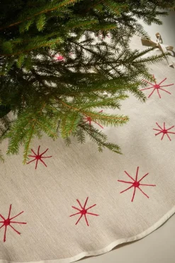 Julgransmattor|Jotex CHARON Julgranskappa ø 120 Cm Natur/röd