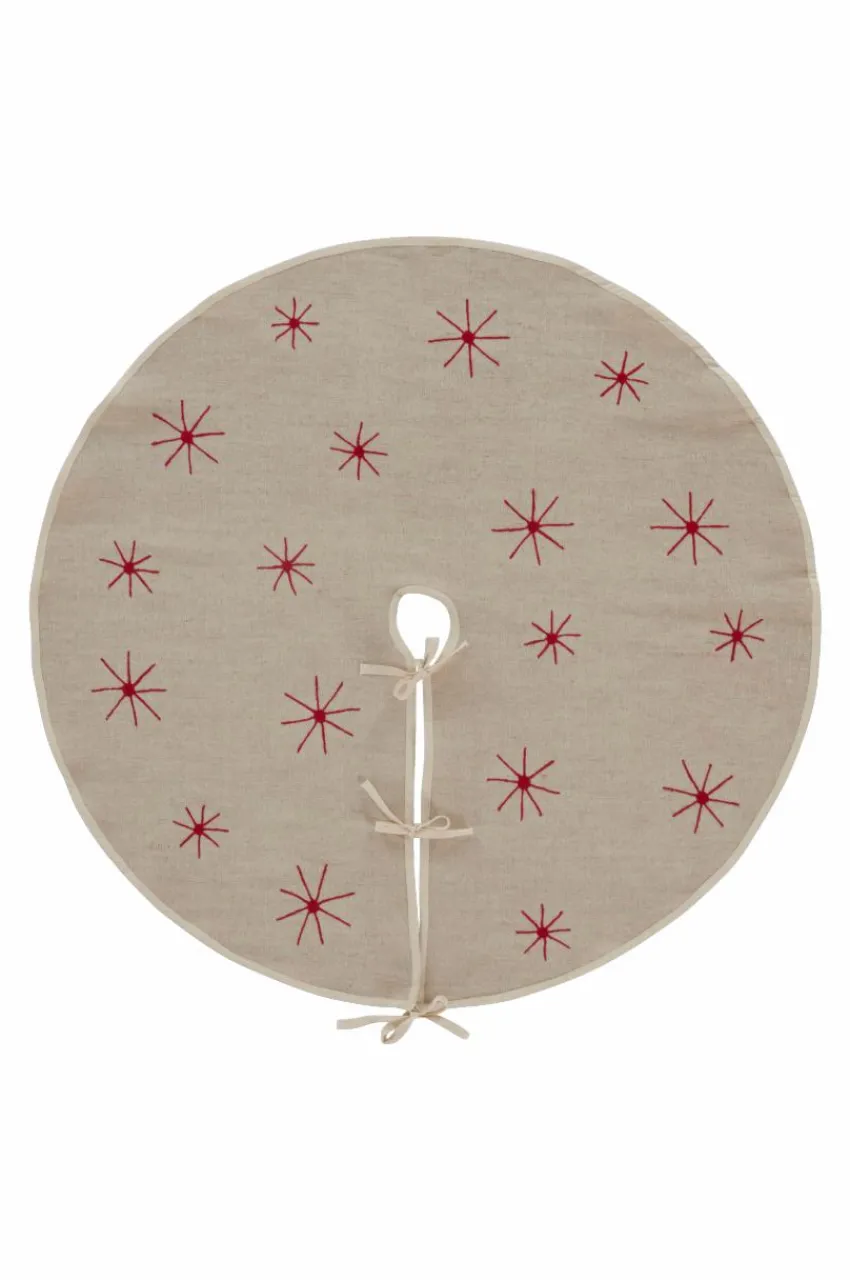 Julgransmattor|Jotex CHARON Julgranskappa ø 120 Cm Natur/röd