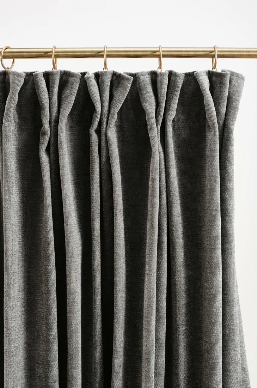 Multifunktionsgardiner|Jotex CHLOE Multifunktionsgardin 2-pack Grå
