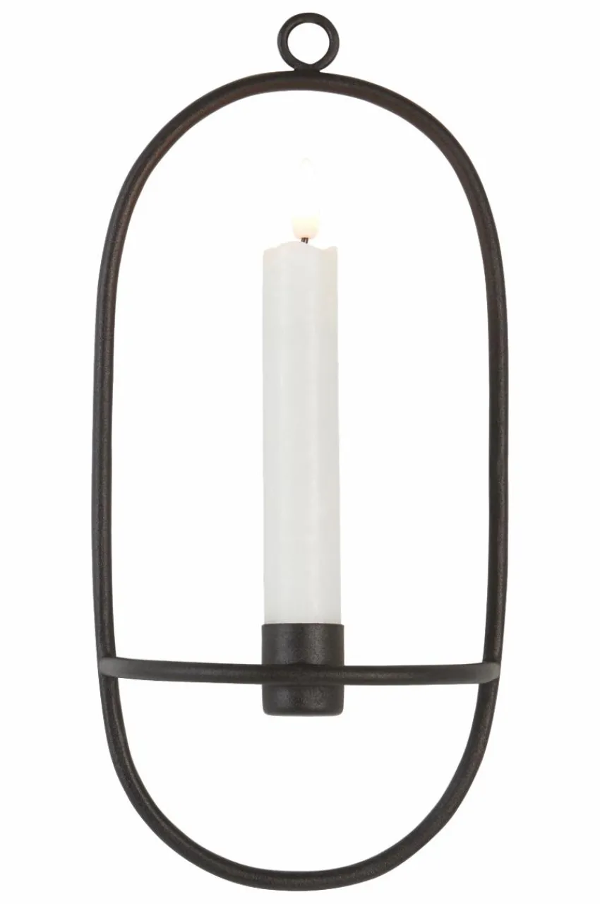 Julbelysning|Ljusstakar|Jotex CINDY Väggljusstake Svart