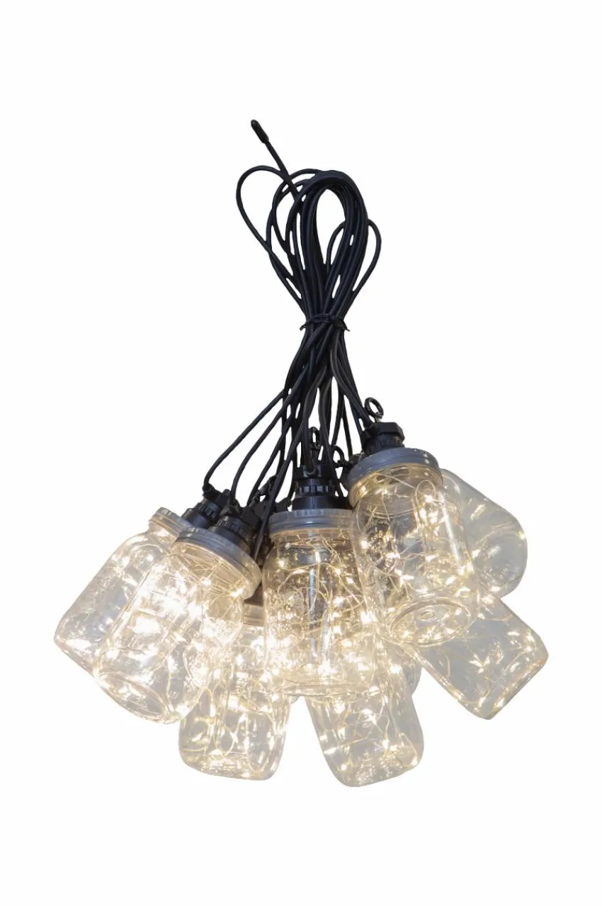 Utebelysning|Utebelysning|Jotex Circus Bottle Ljusslinga Svart