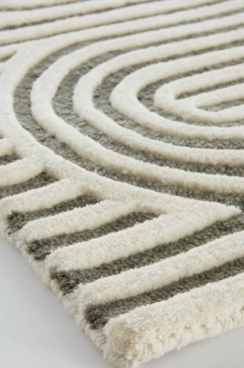 Dörrmattor|Jotex CLAMART Dörrmatta I Ull 60x90 Cm Naturvit/gröngrå