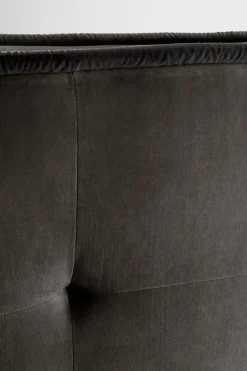 Sänggavlar|Jotex CLIFTON Sänggavel 180 Cm Grå/svart piping