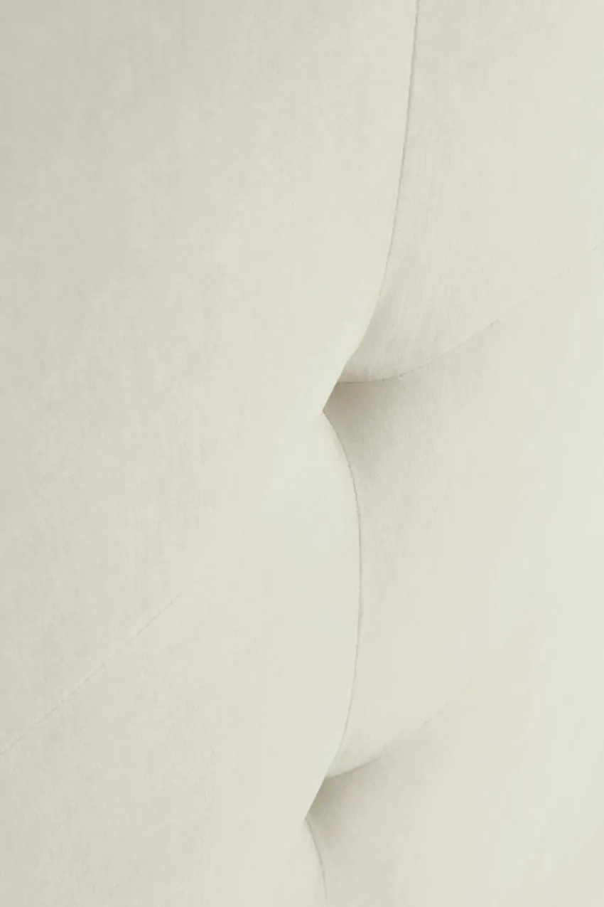 Sänggavlar|Jotex CLIFTON Sänggavel 180 Cm Naturvit/greige piping