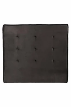 Sänggavlar|Jotex CLIFTON Sänggavel 120 Cm Mörkgrå/svart piping