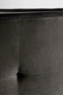 Sänggavlar|Jotex CLIFTON Sänggavel 160 Cm Mörkgrå/svart piping