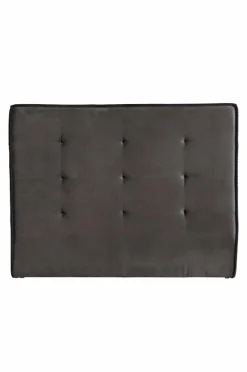 Sänggavlar|Jotex CLIFTON Sänggavel 160 Cm Mörkgrå/svart piping