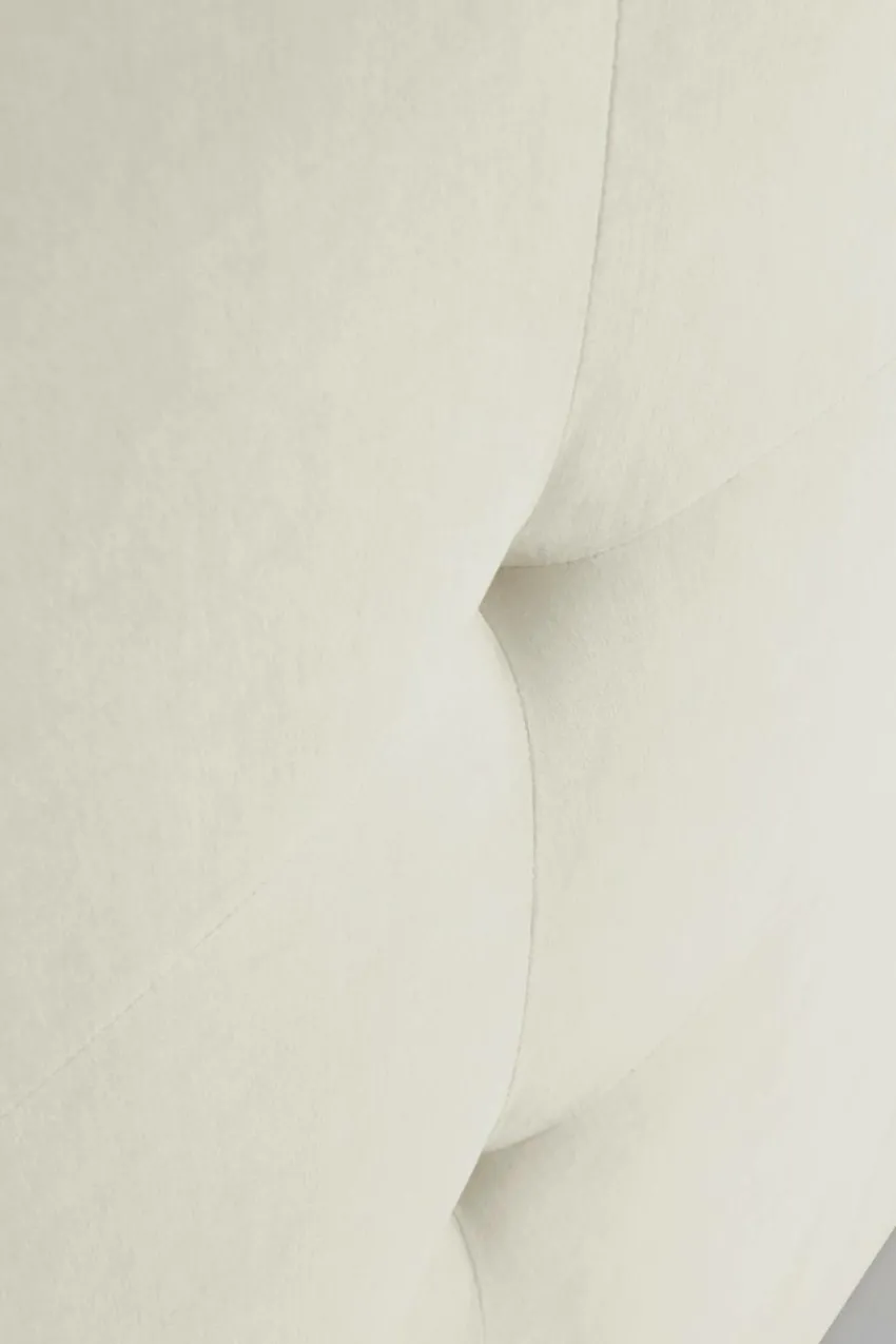 Sänggavlar|Jotex CLIFTON Sänggavel 160 Cm Naturvit/greige piping