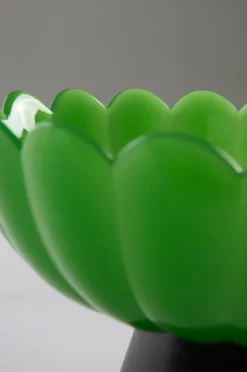 Skålar|Jotex CLOVER Glasskål ø 20 Cm Grön/mörk grön