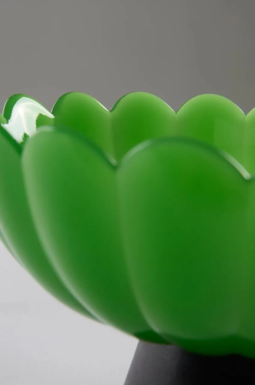 Skålar|Jotex CLOVER Glasskål ø 20 Cm Grön/mörk grön