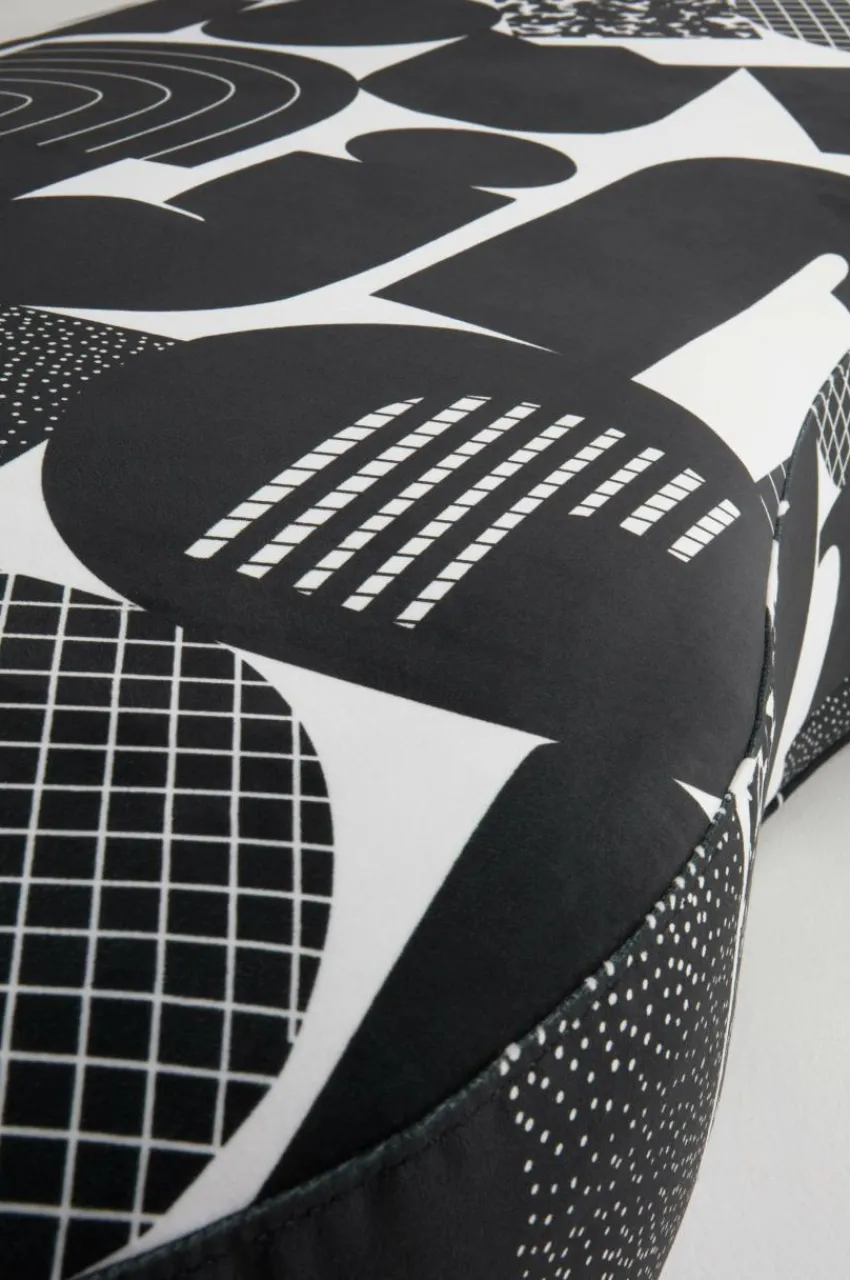 Sittpuffar|Jotex COCONINO PRINT Sittpuff Svart/vit